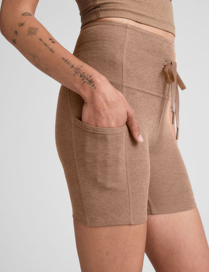 Spacedye Go Pocket High-Waisted 5-Inch Inseam Biker Shorts with Pockets