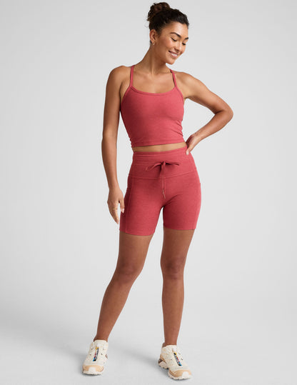 Spacedye Go Pocket 5-Inch Biker Shorts: High-Waisted, Drawstring, Side Pockets