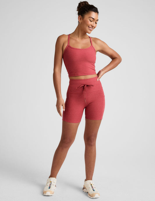 Spacedye Go Pocket 5-Inch Biker Shorts: High-Waisted, Drawstring, Side Pockets