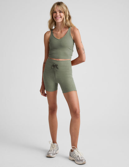 Beyond Yoga Spacedye Go Pocket High-Waisted 5-Inch Inseam Biker Shorts with Pockets