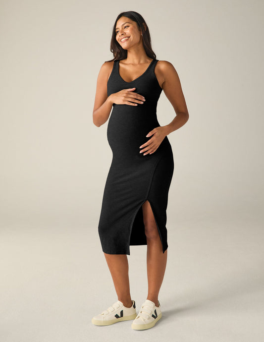 Beyond Yoga Spacedye Maternity Midi Dress: Ultimate Comfort, Support, Flattering Fit