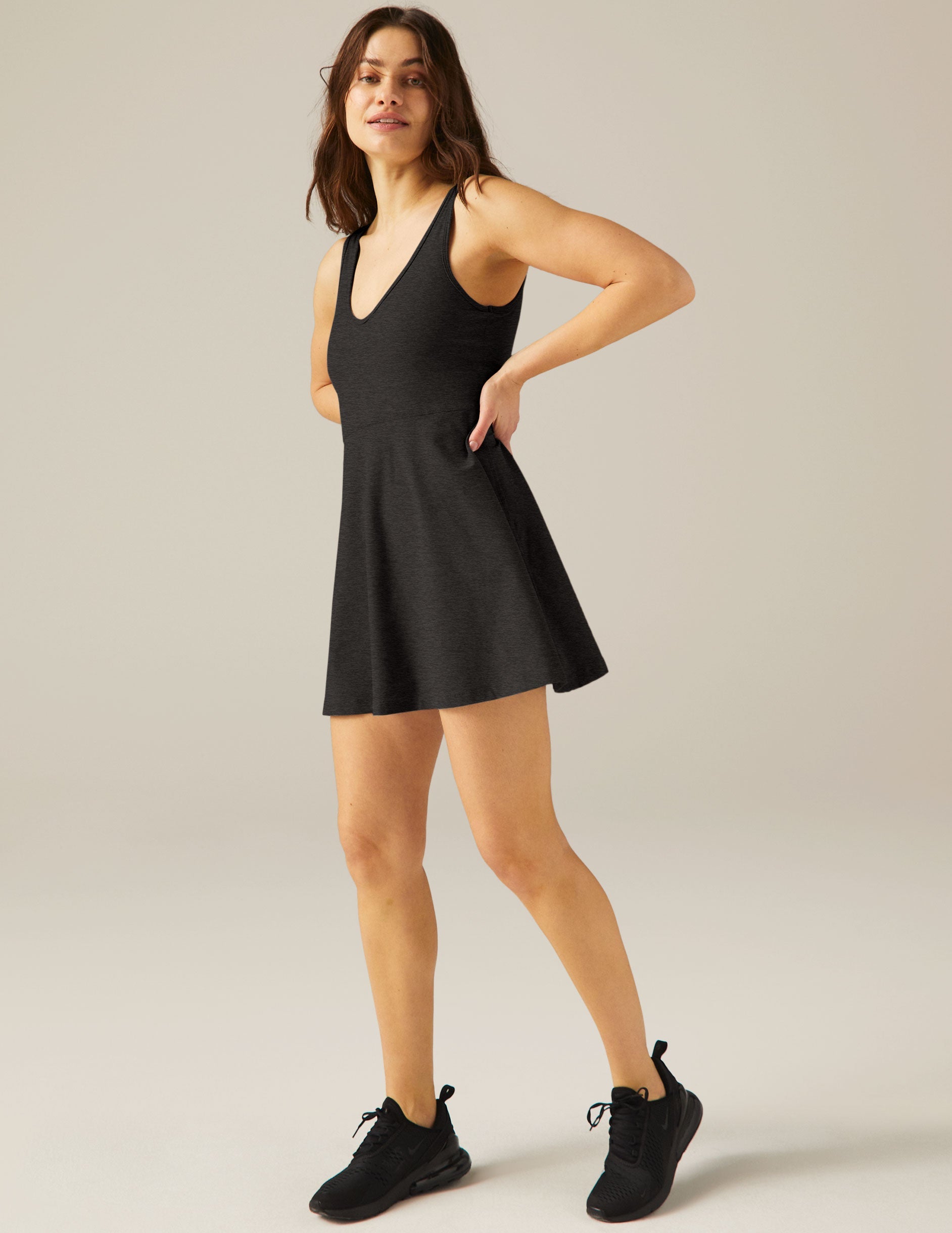 Spacedye Active Dress with Built-in Bodysuit, Flared Skirt, UPF 50+