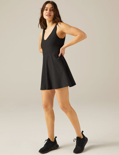Spacedye Active Dress with Built-in Bodysuit, Flared Skirt, UPF 50+