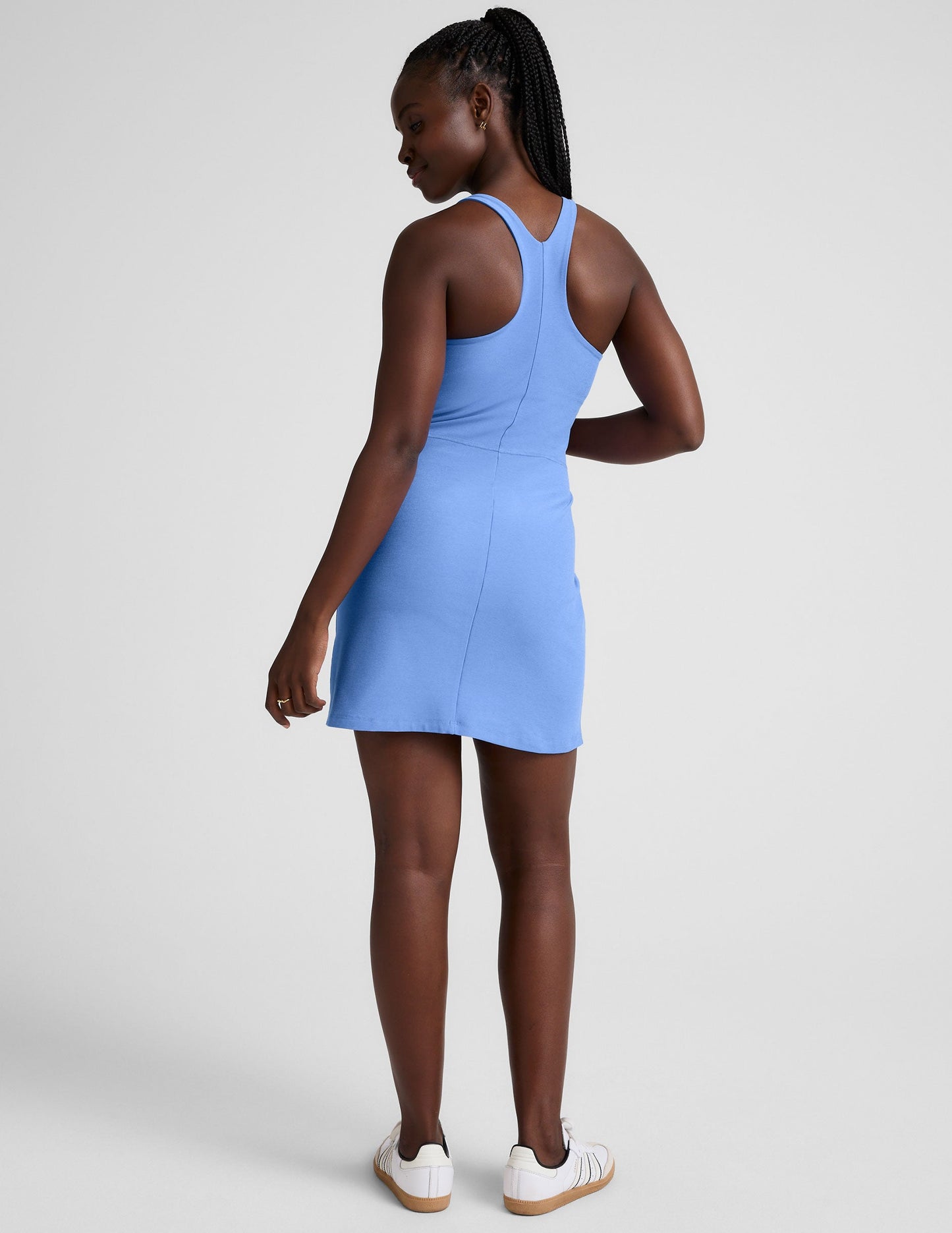 Comfortable, Versatile Spacedye Refocus Active Mini Dress with Slim Racerback