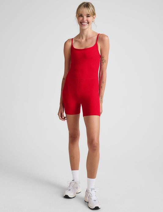 Beyond Yoga Spacedye Biker Jumpsuit: Active Tank, Built-in Bra, 5-Inch Inseam