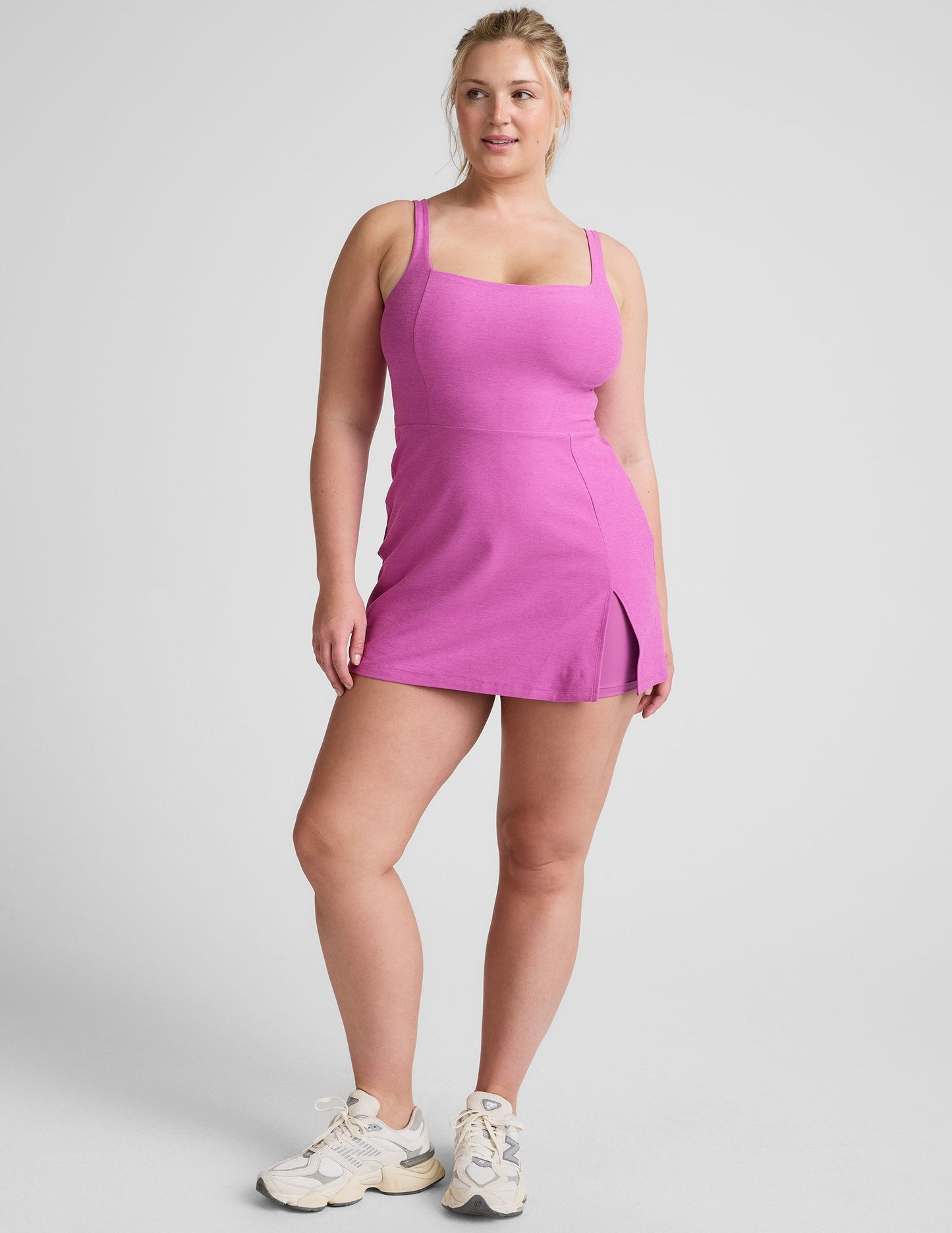 Beyond Yoga Spacedye Mini Dress: Active Lifestyle, Built-in Shorts, Pockets