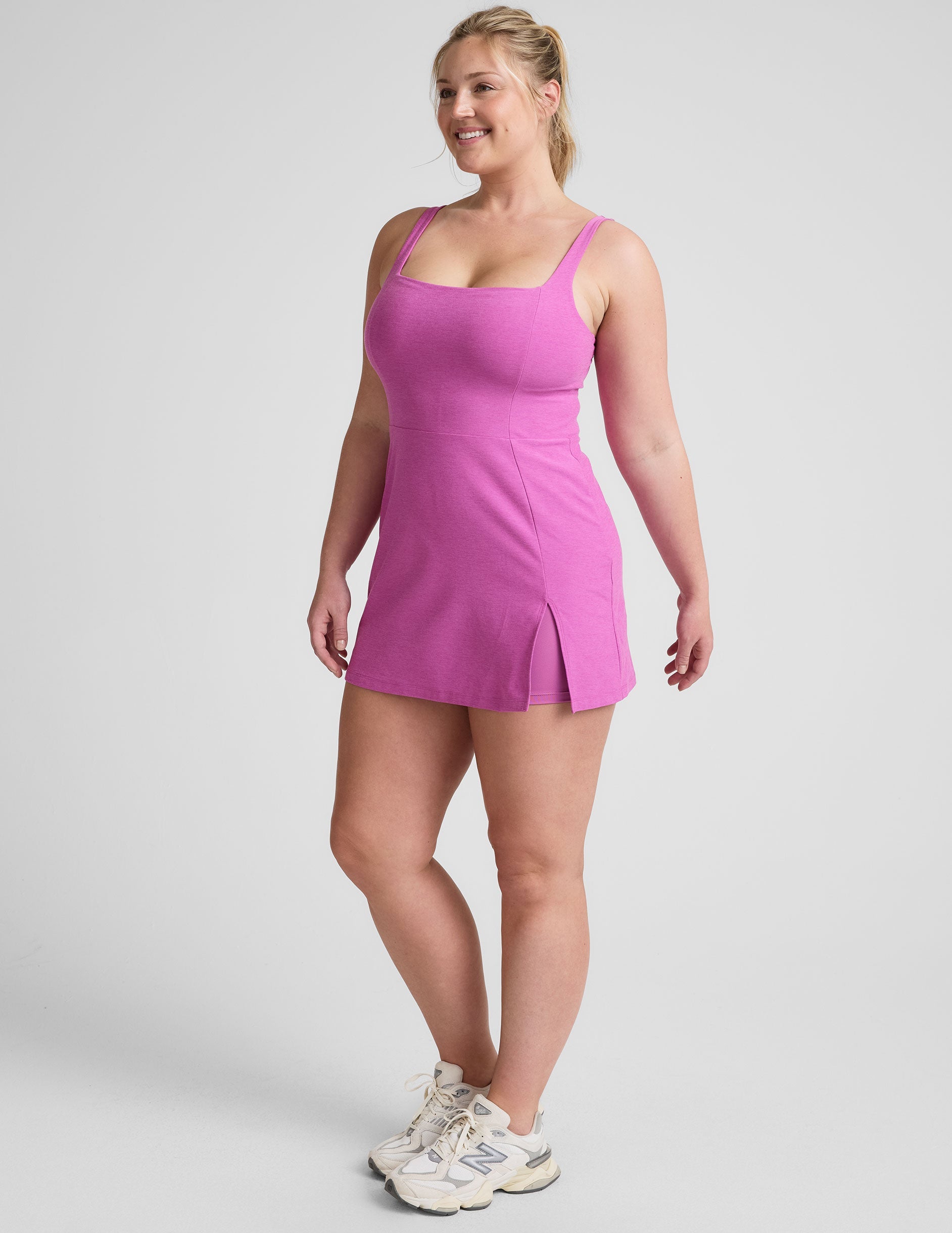 Beyond Yoga Spacedye Mini Dress: Active Lifestyle, Built-in Shorts, Pockets