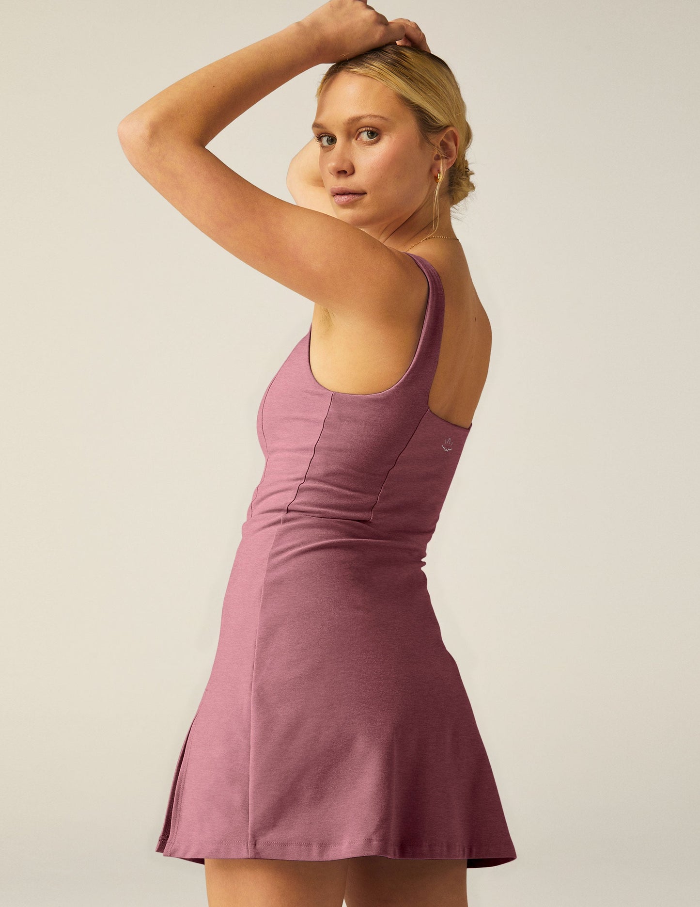 Women's Spacedye Court Appeal Active Mini Dress with Built-in Pocket Shorts
