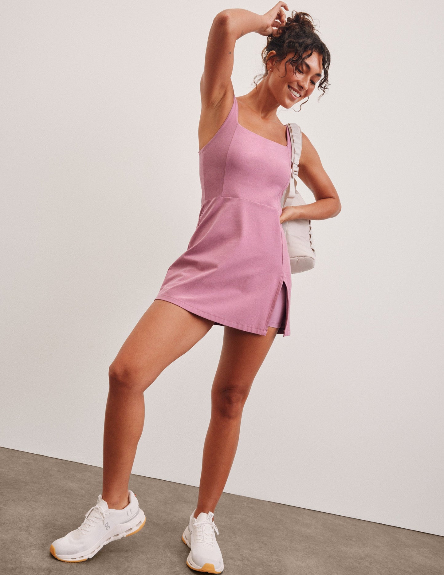Versatile Spacedye Court Appeal Mini Dress with Hidden Shorts for Active Lifestyles
