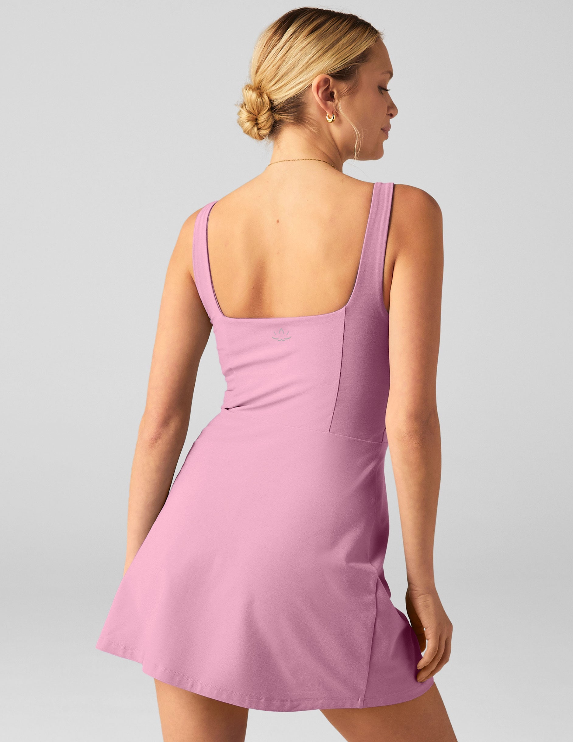Versatile Spacedye Court Appeal Mini Dress with Hidden Shorts for Active Lifestyles