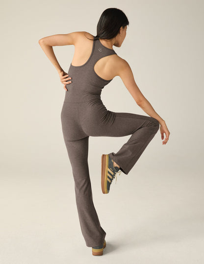 Women's Spacedye All Around Jumpsuit with Built-in Bra and Bootcut Leg