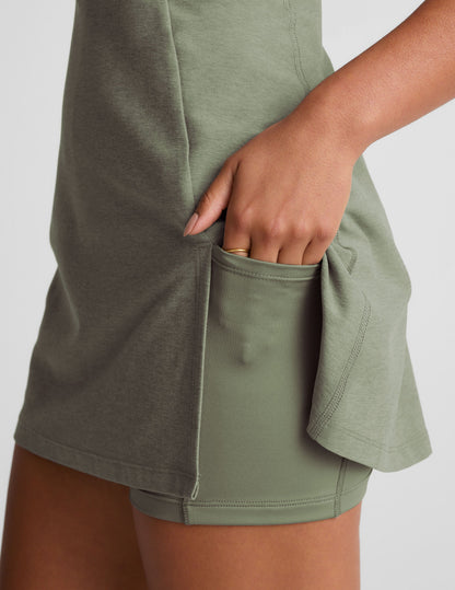 Spacedye Move Up Mini Dress: Active Zipper High-Neck Style for Every Adventure