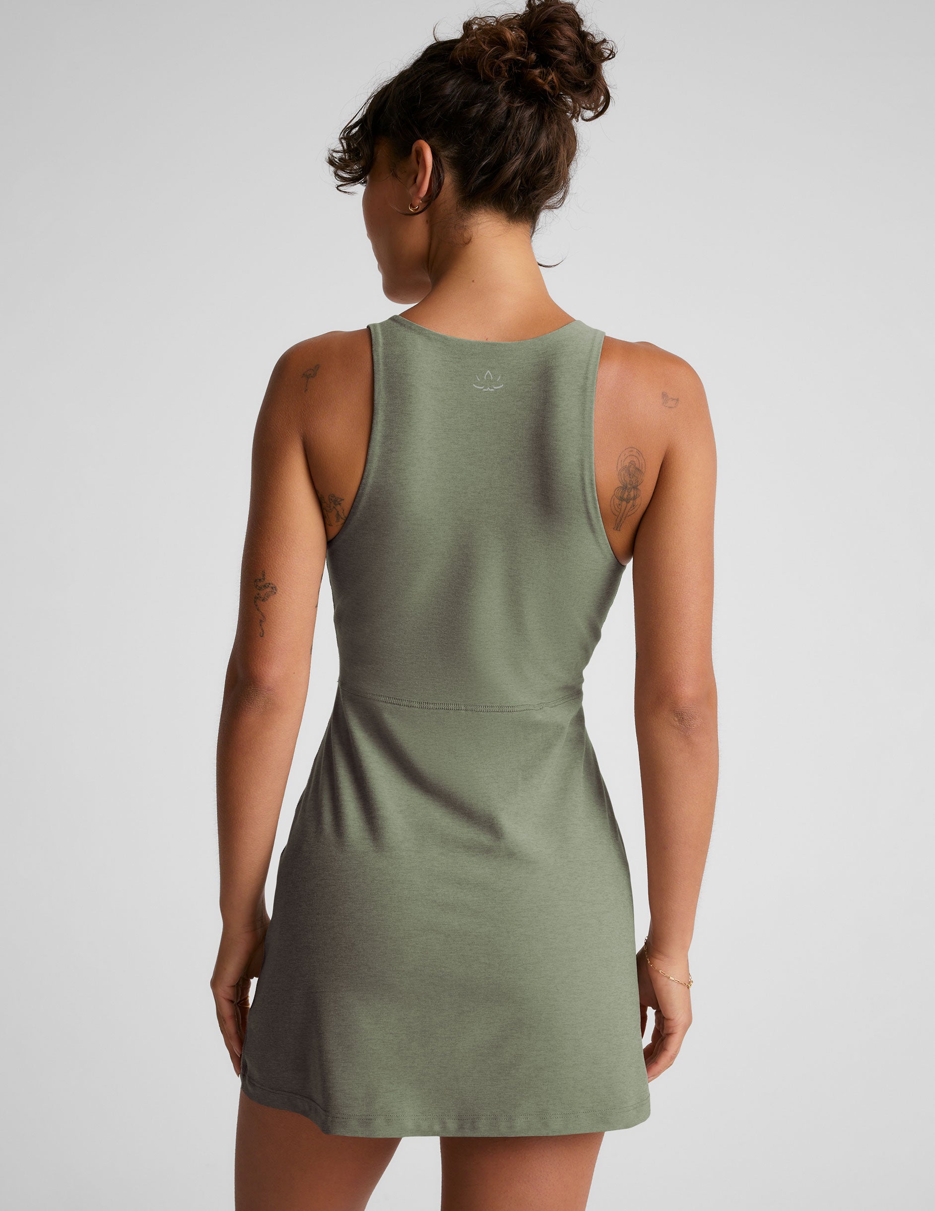 Spacedye Move Up Mini Dress: Active Zipper High-Neck Style for Every Adventure