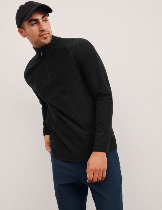 Ultra-Soft Spacedye Terrain Men's Quarter Zip – Moisture-Wicking Performance Fleece