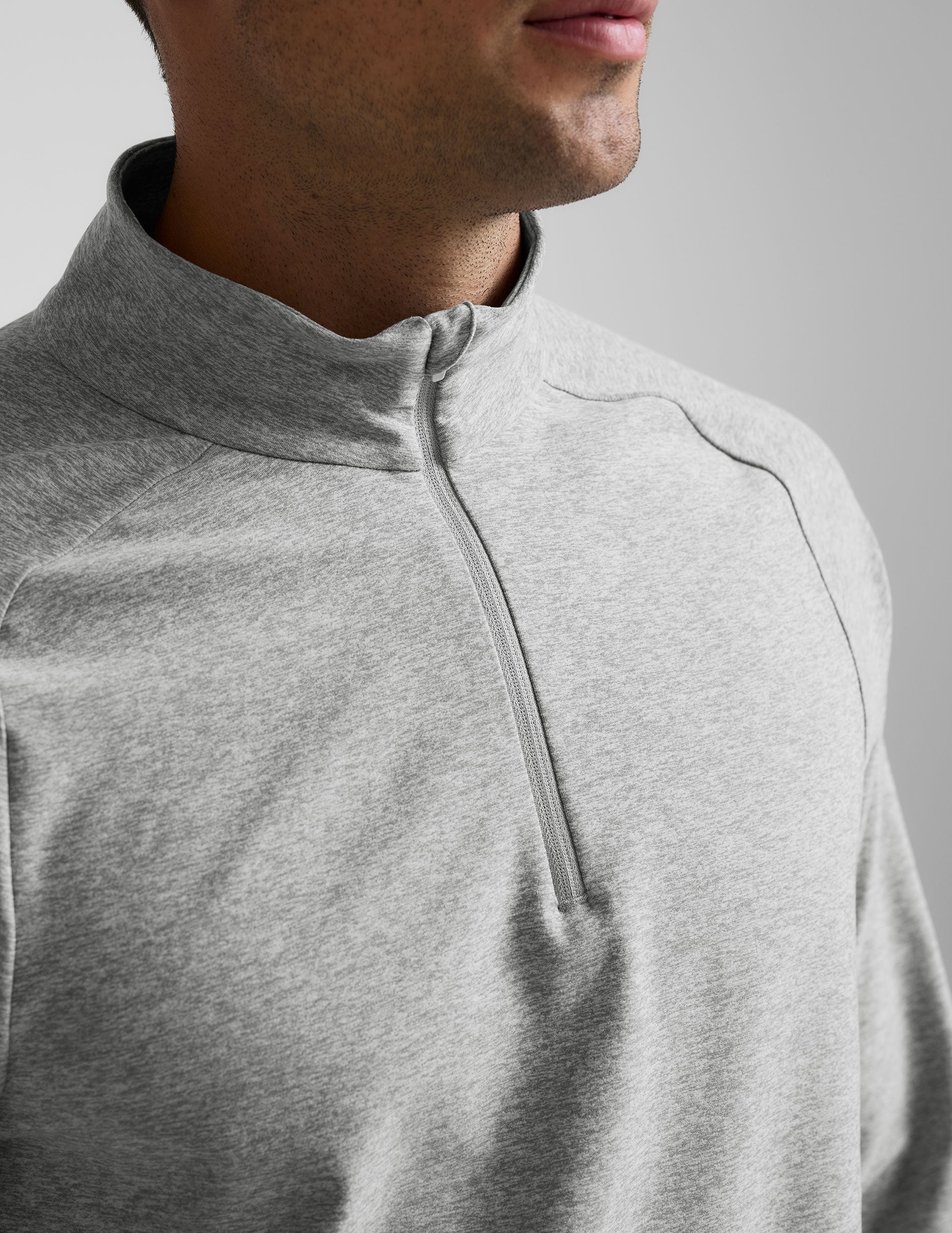 Ultra-Soft Spacedye Men's Quarter Zip Pullover - Active Performance Top