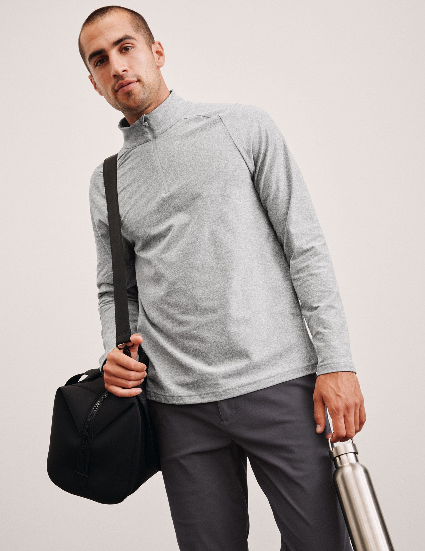 Ultra-Soft Spacedye Men's Quarter Zip Pullover - Active Performance Top