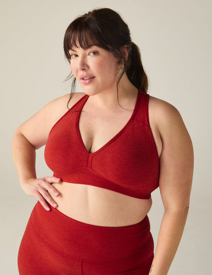 Spacedye Lift Spirits Plus Size Bra: Active Medium Support, Ruby Red