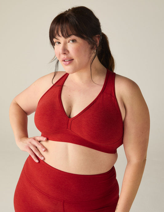 Spacedye Lift Spirits Plus Size Bra: Active Medium Support, Ruby Red