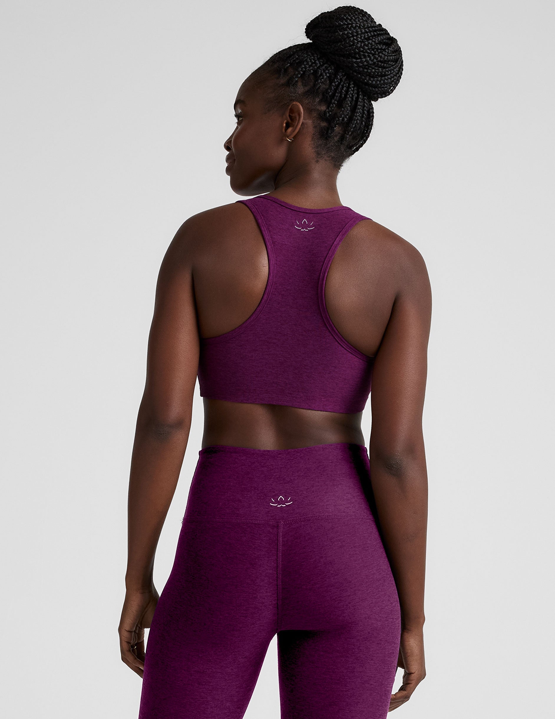 Spacedye V-Neck Sports Bra, Removeable Pads, Medium Support for Active Yoga