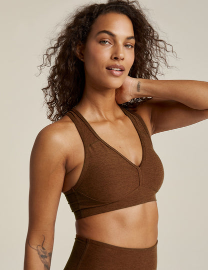 Beyond Yoga Spacedye Lift Your Spirits Padded Medium Support Racerback Sports Bra