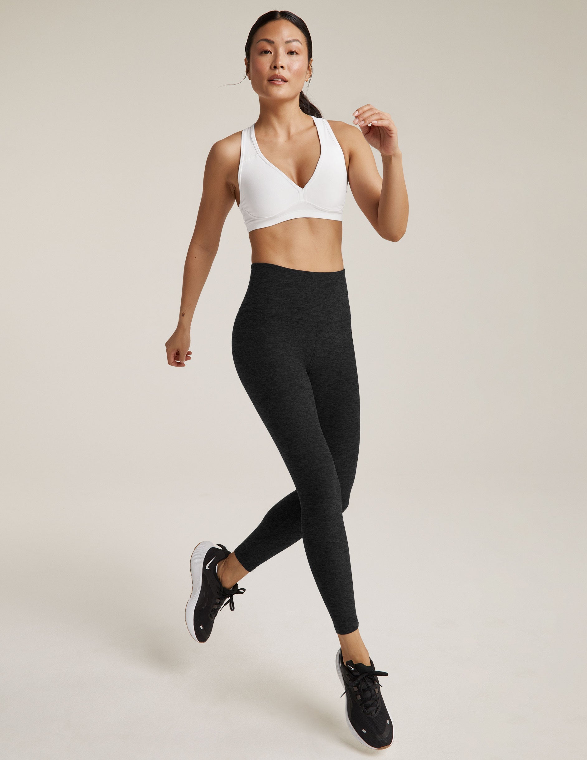 Beyond Yoga Spacedye Lift Your Spirits Comfortable Support Workout Sports Bra