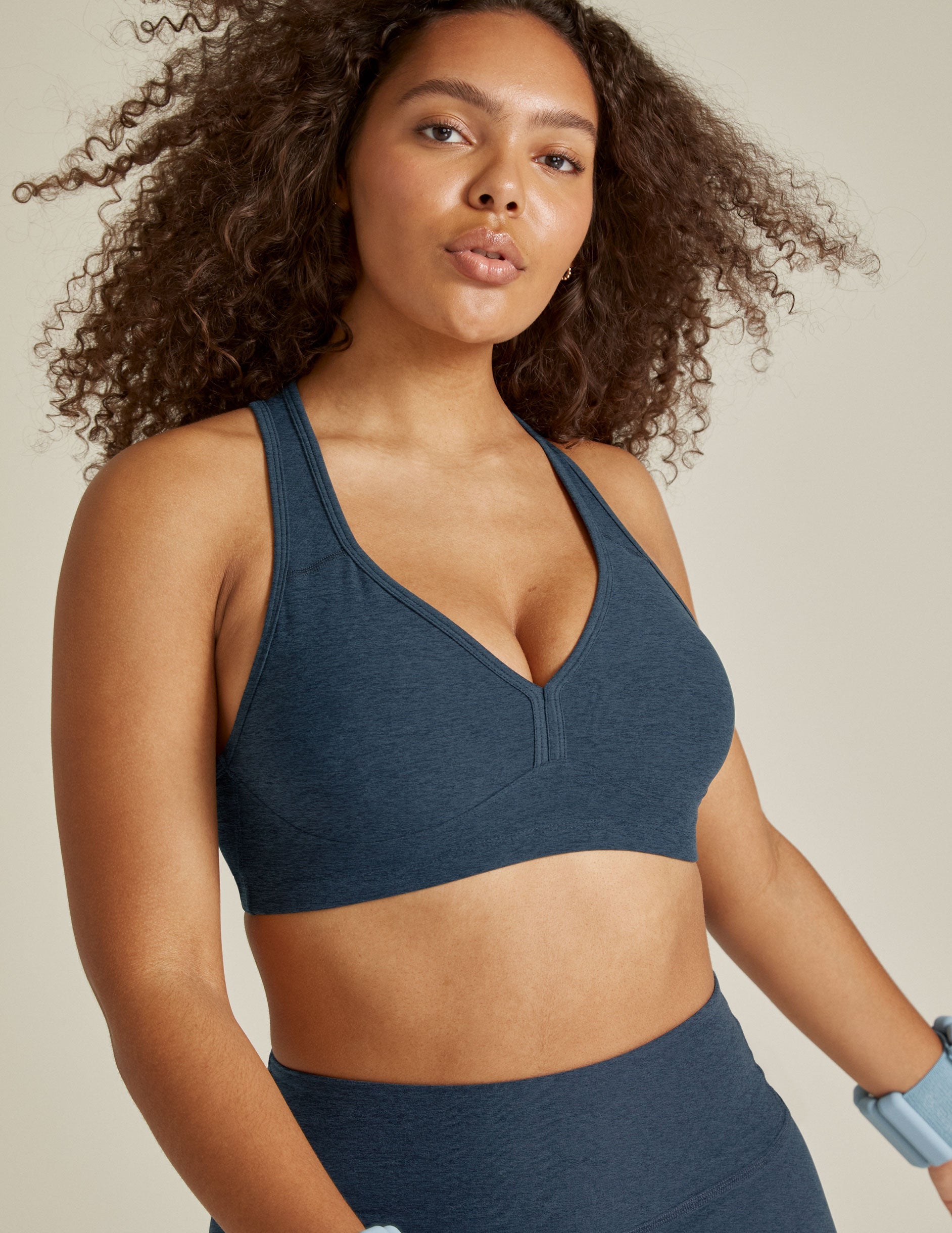 Spacedye Lift Your Spirits: Optimal Comfort Sports Bra with Removable Pads