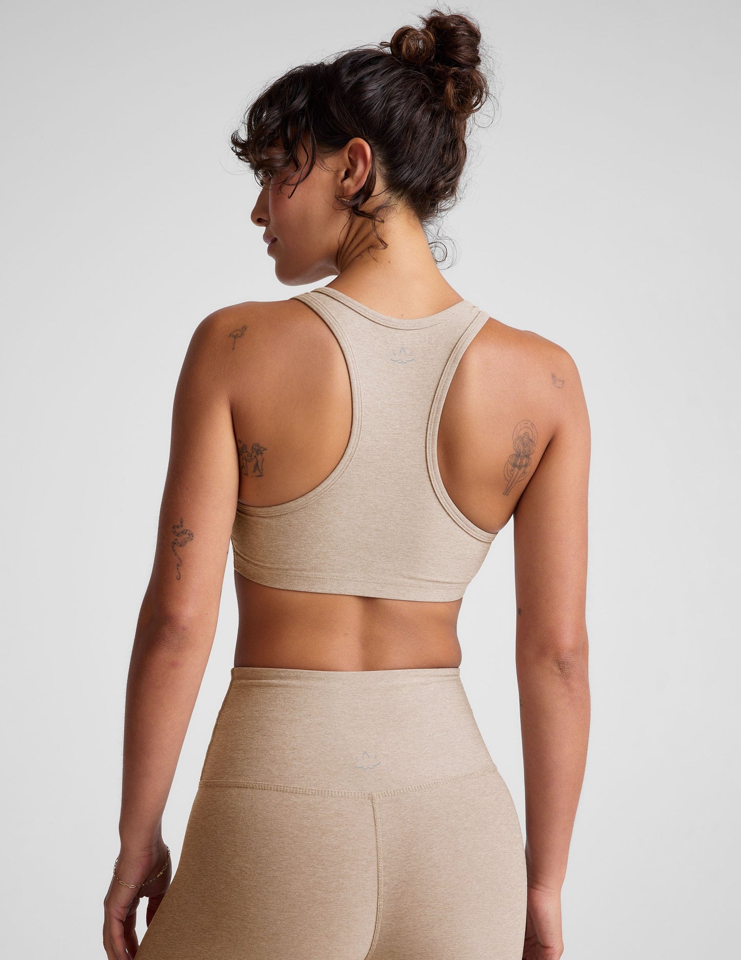 Spacedye V-Neck Active Bra: Contouring Fit, Removable Pads, Medium Support