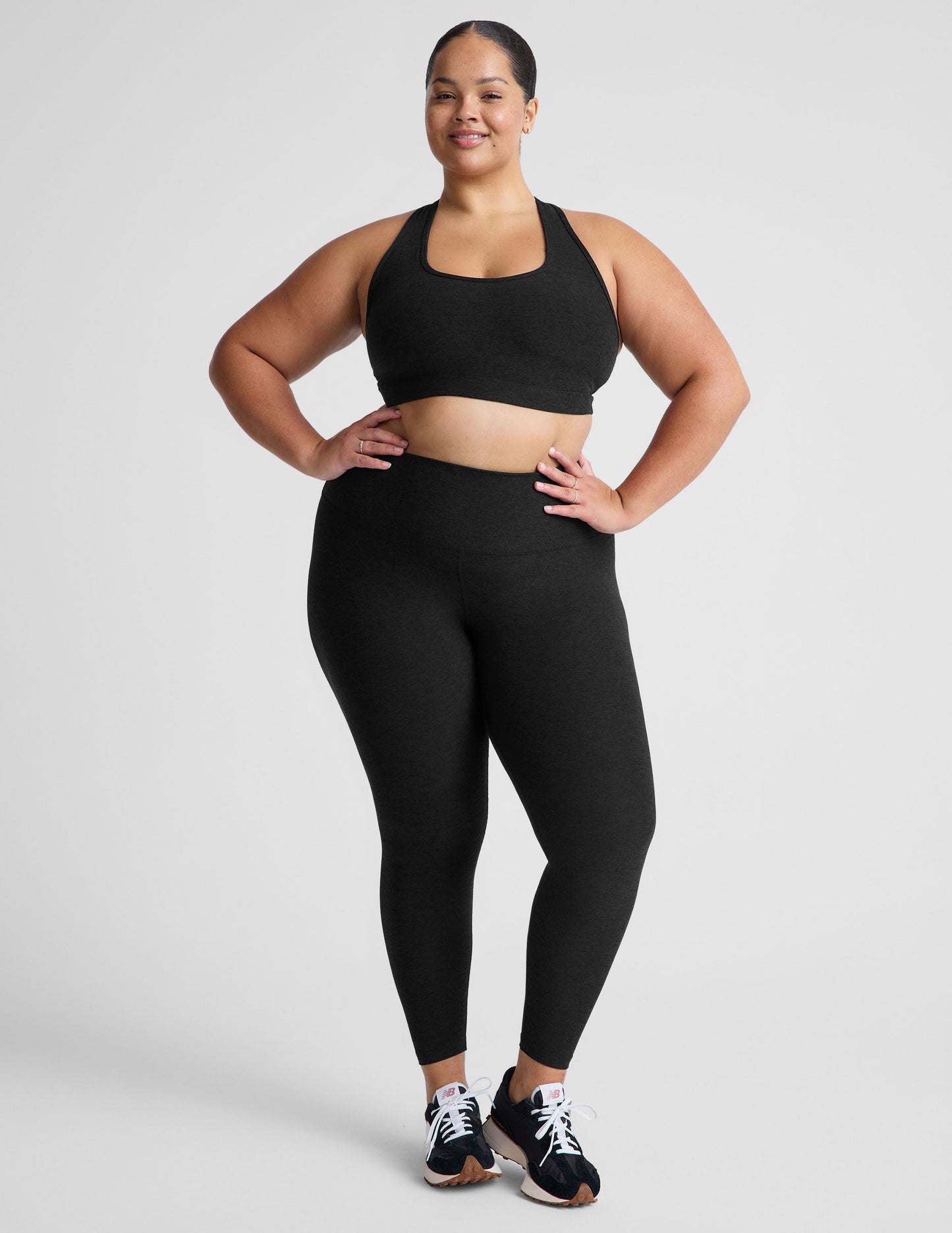 Plus Size Spacedye Racerback Sports Bra: Ultimate Comfort & Medium Support