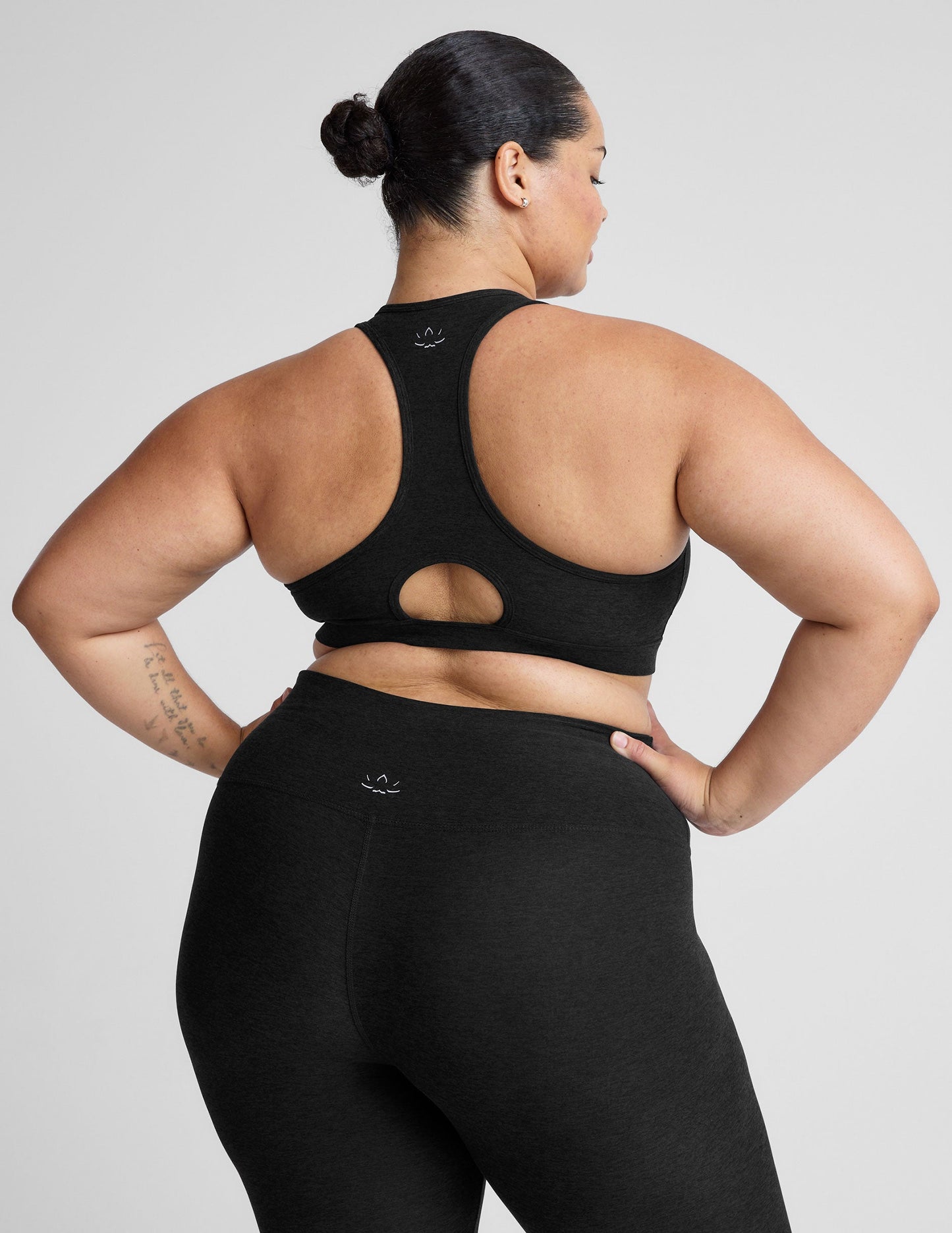 Plus Size Spacedye Racerback Sports Bra: Ultimate Comfort & Medium Support