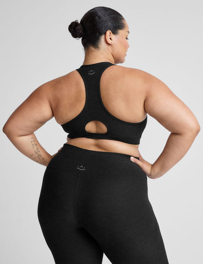 Plus Size Spacedye Racerback Sports Bra: Ultimate Comfort & Medium Support