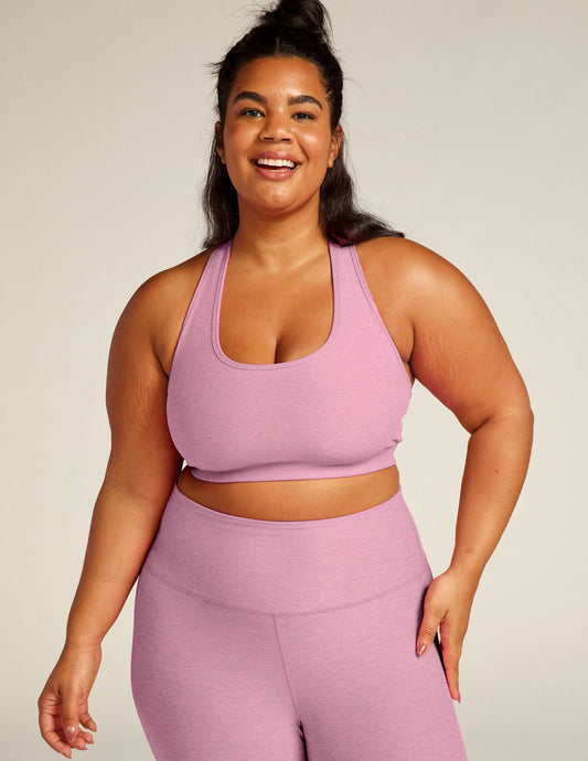 Beyond Yoga Ultra-Soft Spacedye Racerback Sports Bra with Keyhole Detail