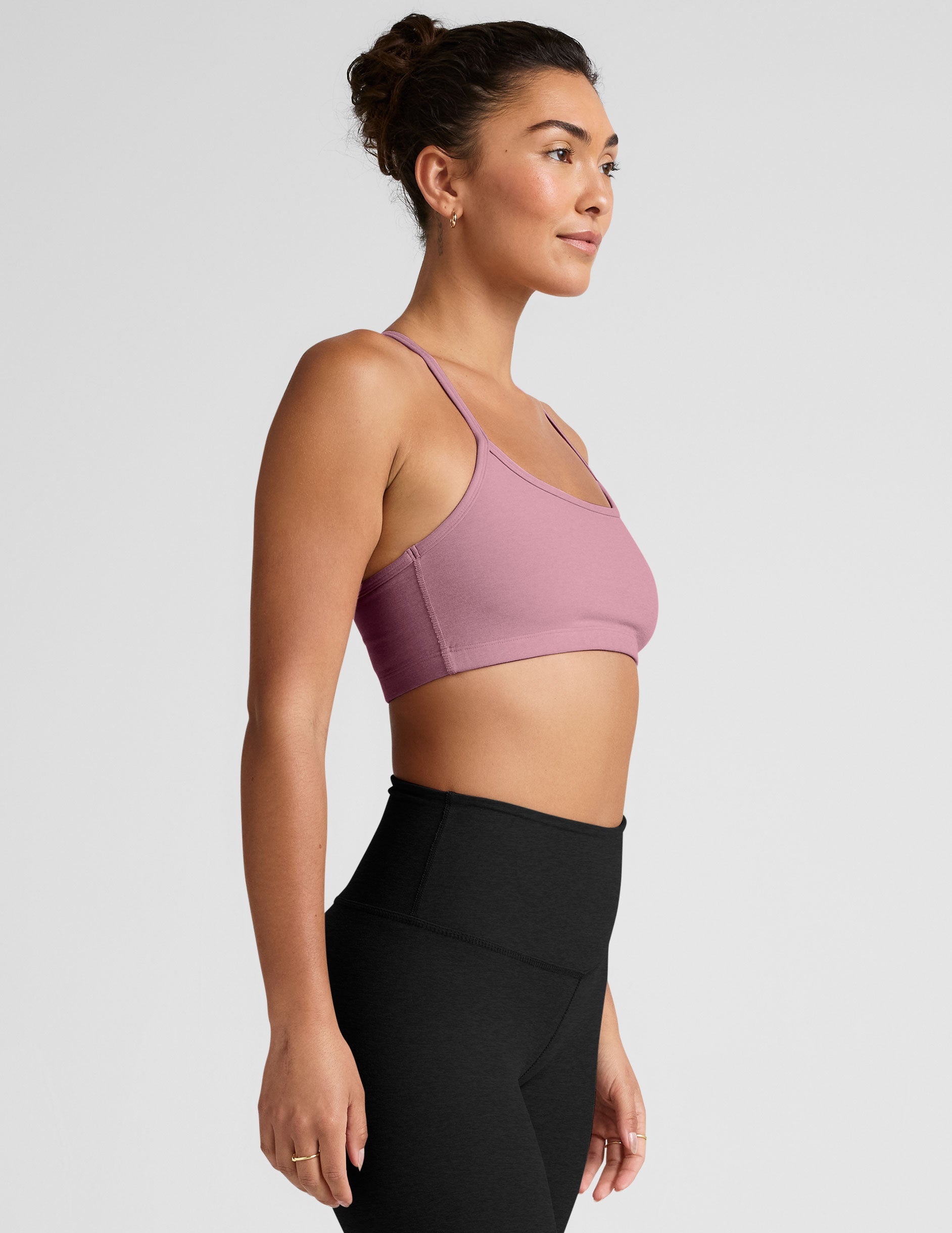 Spacedye Slim Racerback Yoga Bra: Soft, Supportive, Moisture-Wicking Fitness Essential
