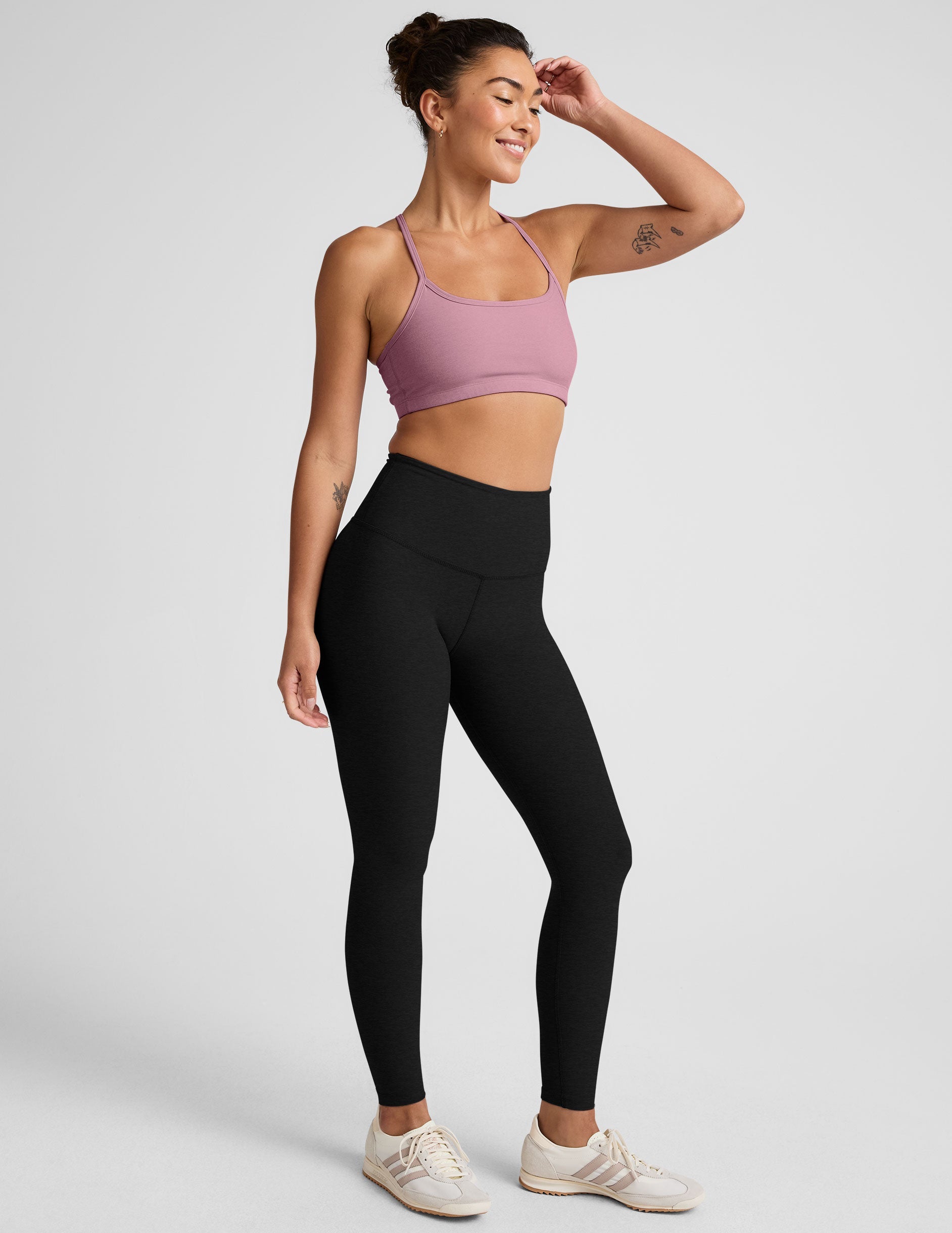 Spacedye Slim Racerback Yoga Bra: Soft, Supportive, Moisture-Wicking Fitness Essential