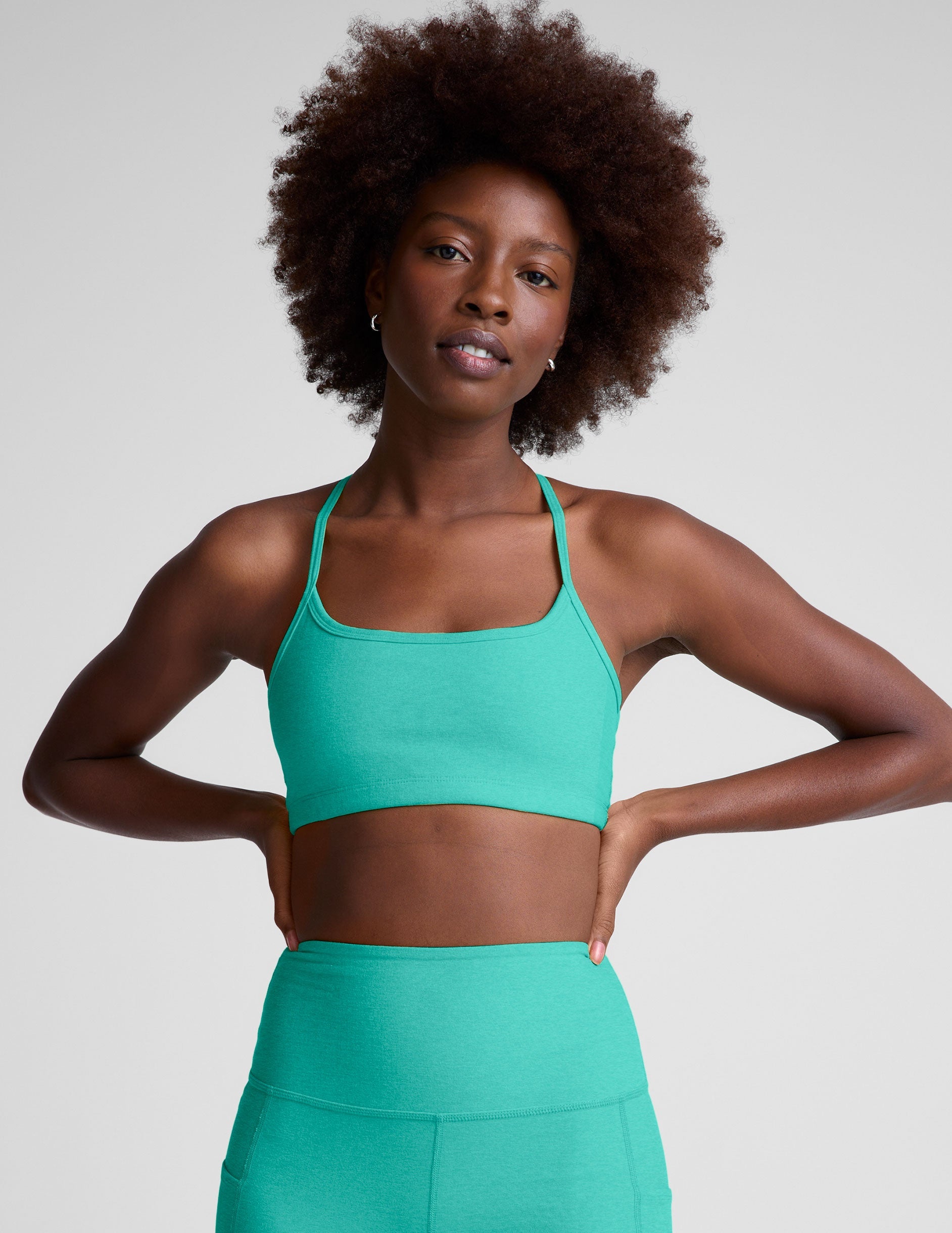 Spacedye Slim Racerback Yoga Bra: Soft, Supportive, Moisture-Wicking Activewear