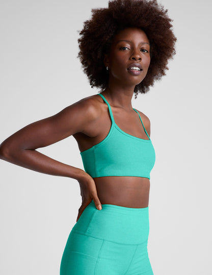 Spacedye Slim Racerback Yoga Bra: Soft, Supportive, Moisture-Wicking Activewear