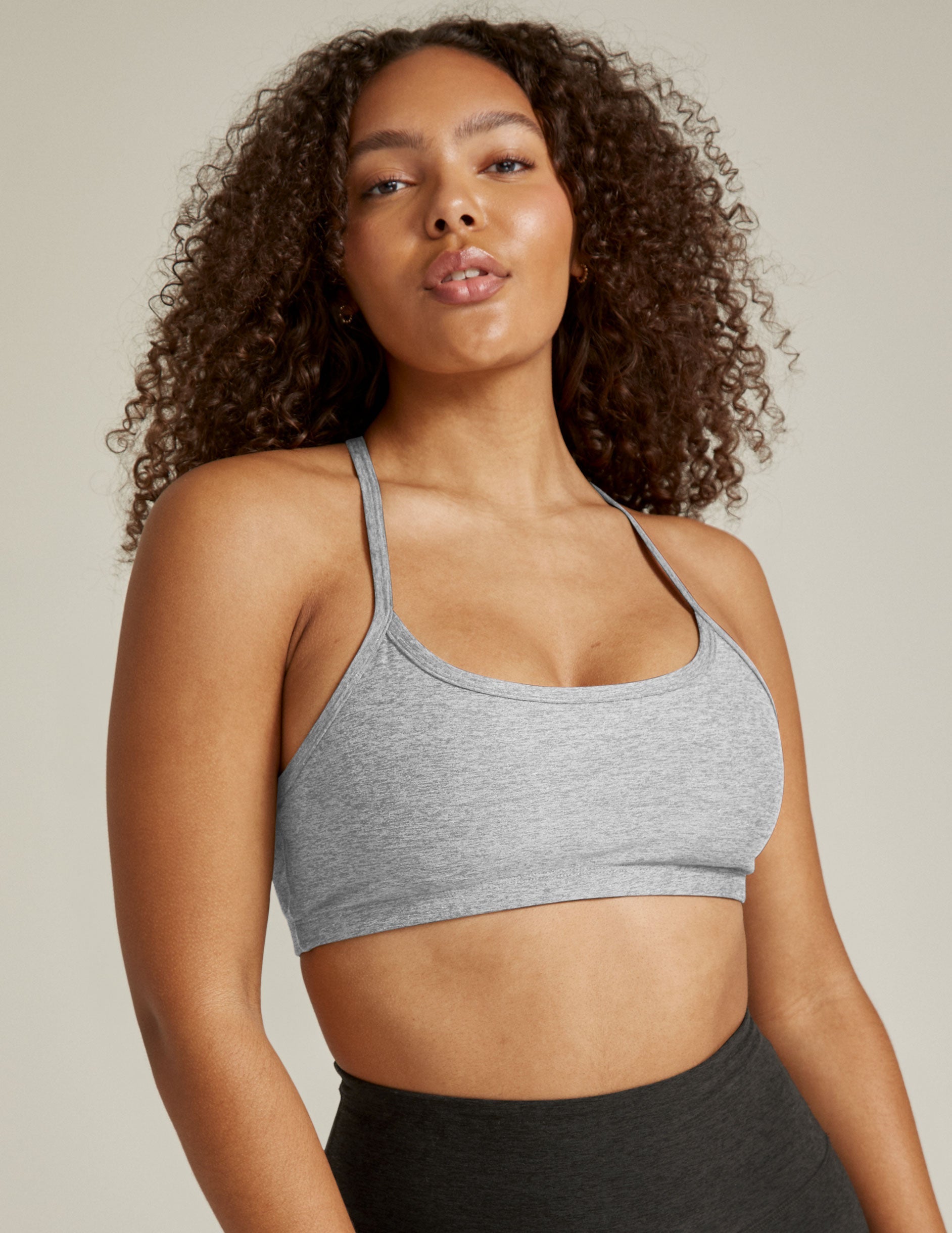 Ultimate Spacedye Slim Racerback Bra: Yoga Activewear, Medium Support, Keyhole Back