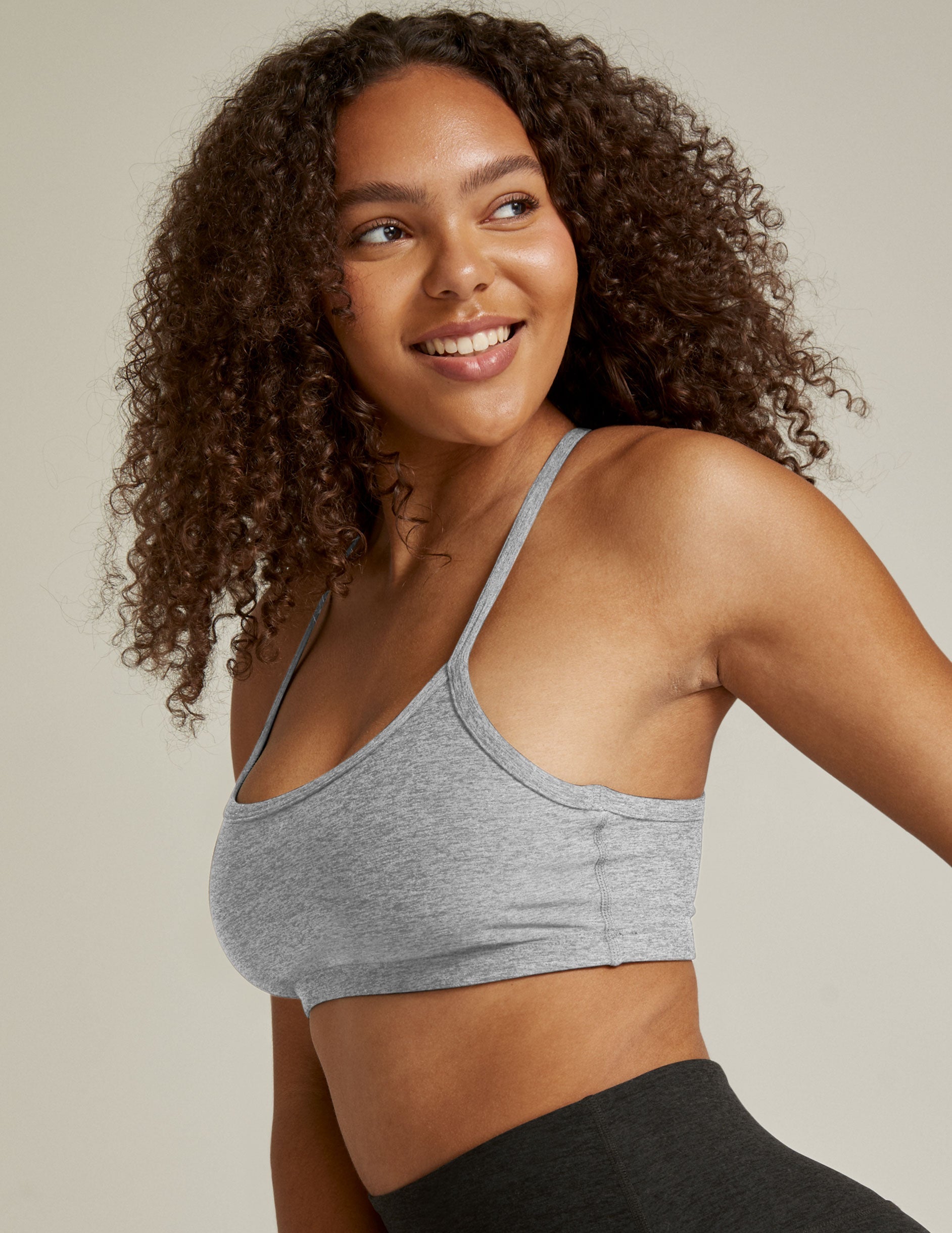 Ultimate Spacedye Slim Racerback Bra: Yoga Activewear, Medium Support, Keyhole Back