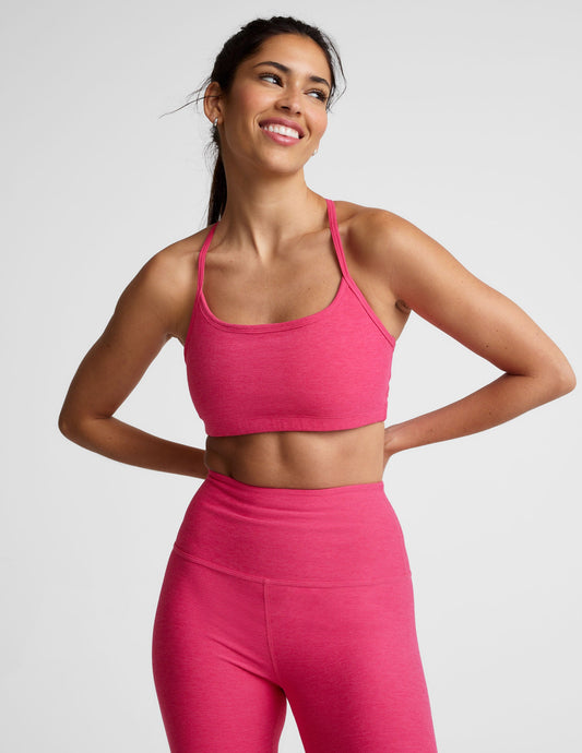 Beyond Yoga Spacedye Slim Racerback Bra: Vivid Pink Heather Activewear