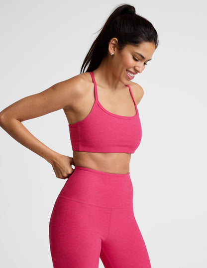 Beyond Yoga Spacedye Slim Racerback Bra: Vivid Pink Heather Activewear
