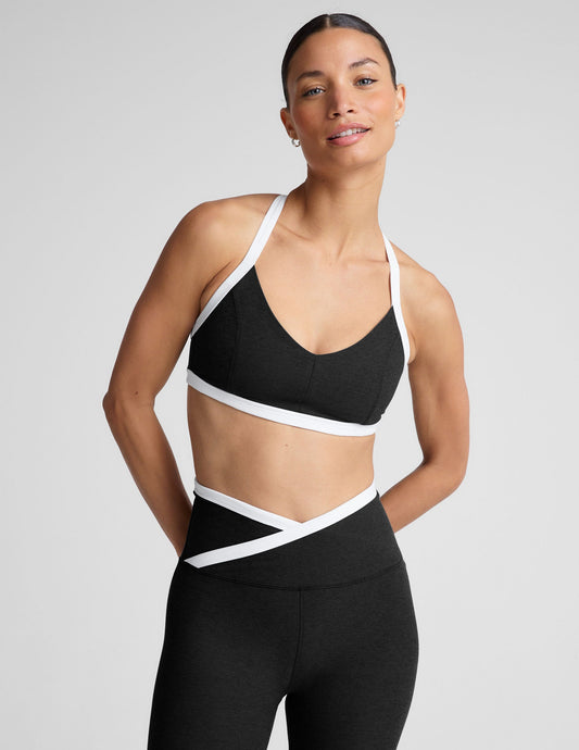 Spacedye Outlines V-Neck Racerback Bra Top - Medium Support Activewear