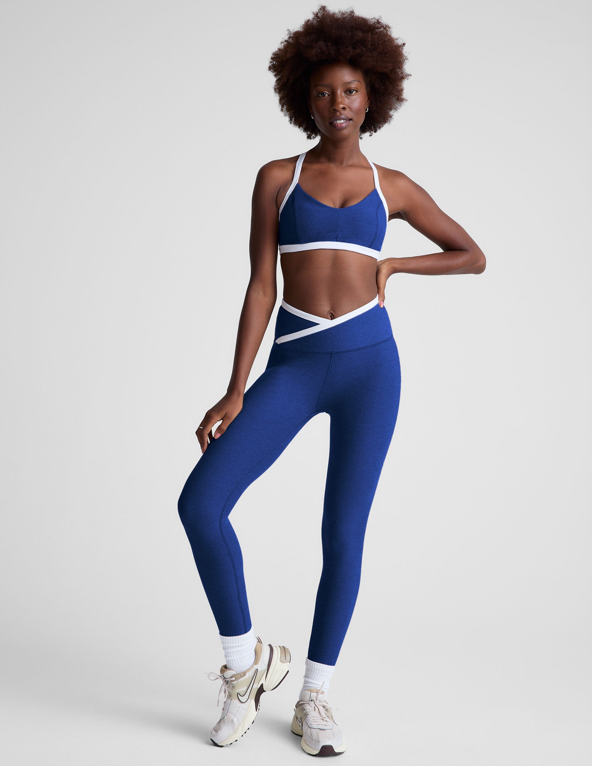 Beyond Yoga Spacedye Outlines Bra: Medium Support V-Neck Active Comfort