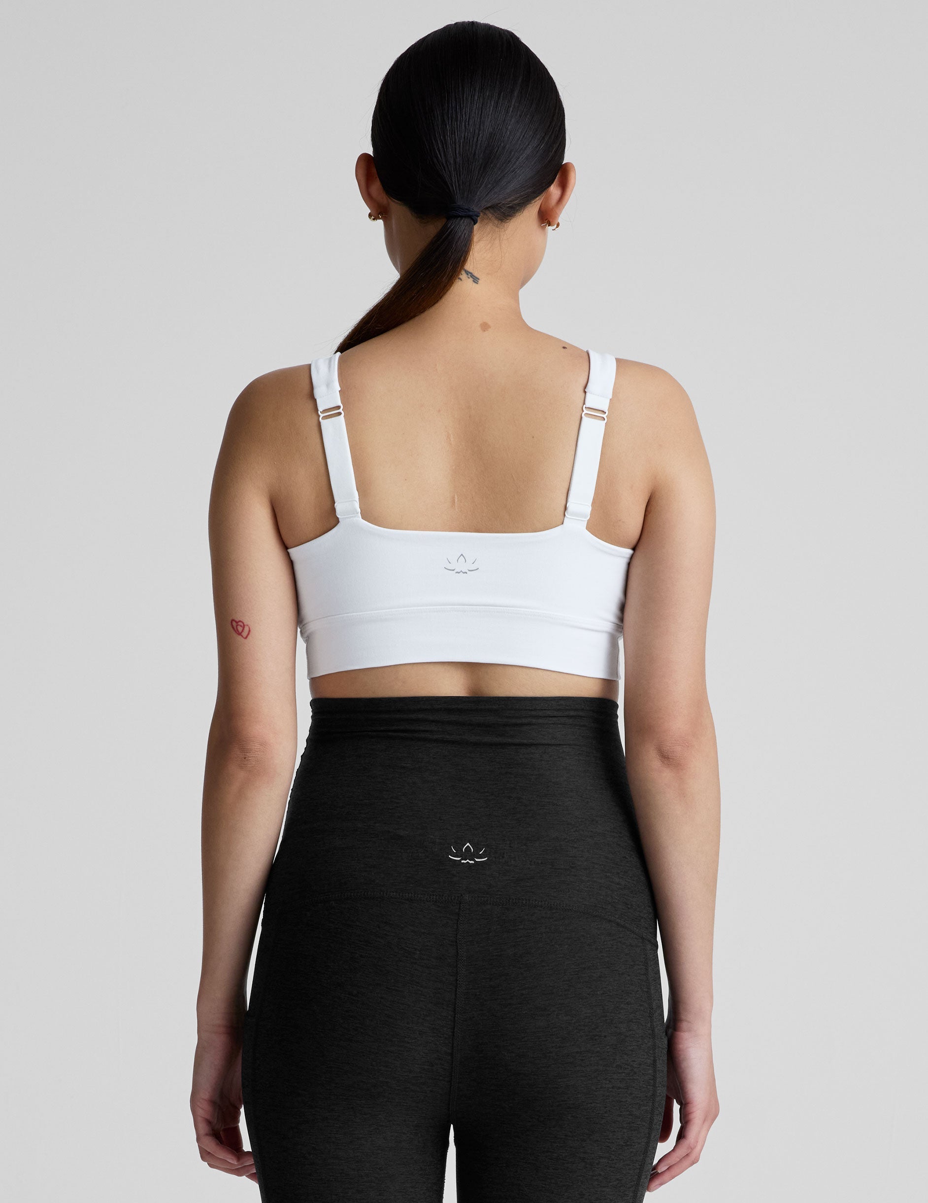 Soft Spacedye Fabric Longline Nursing Bra with Easy Pull-Down Access