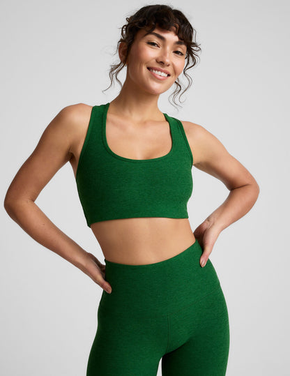 Luxurious Spacedye Simplicity Longline Bra Top: Medium Support, All-Day Comfort
