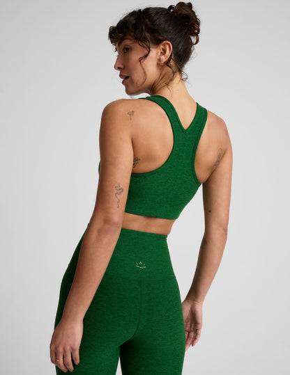 Luxurious Spacedye Simplicity Longline Bra Top: Medium Support, All-Day Comfort