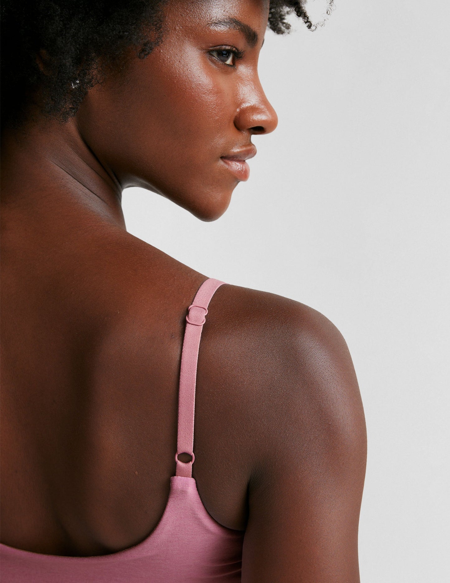 Spacedye Shirred Barre Bra: Adjustable Straps, Wireless Comfort for Yoga