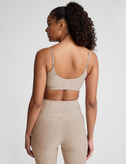 Beyond Yoga Spacedye Shirred Wireless Barre Bra with Adjustable Straps