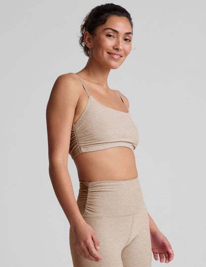 Beyond Yoga Spacedye Shirred Wireless Barre Bra with Adjustable Straps