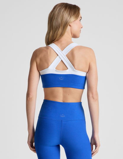 Spacedye Trophy Bra: Sweetheart Neckline, Medium Support, Self-Lined Activewear Top