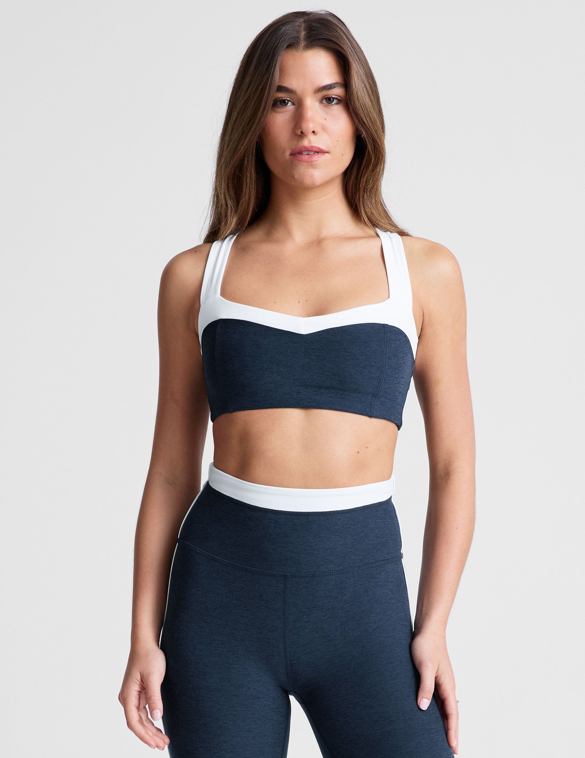 Beyond Yoga Spacedye Trophy Bra: Sweetheart Neckline, Medium Support Top