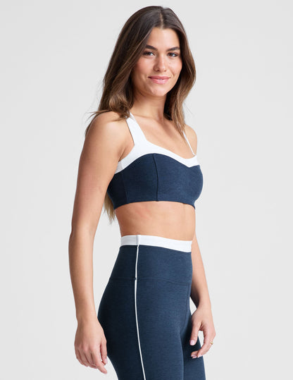 Beyond Yoga Spacedye Trophy Bra: Sweetheart Neckline, Medium Support Top